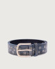 Orciani Stain Soapy leather belt 3,5 cm Leather Denim