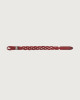 Orciani Walk leather Nobuckle bracelet with silver detail Leather Red