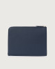 Orciani Micron slim leather document holder Grained leather Navy