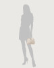 Orciani Chéri Soft leather hand mini bag with shoulder strap Grained leather Clay