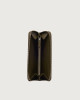 Orciani Zip around Soft large leather wallet Grained leather Oasi Green