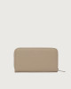 Orciani Zip around Soft large leather wallet Grained leather Sand