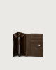 Orciani Micron small leather envelope wallet with RFID Leather Brown