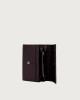 Orciani Soft small leather envelope wallet Grained leather Burgundy