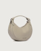 Orciani Dumpling Soft leather mini bag with strap Grained leather Clay