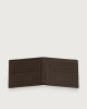 Orciani Micron leather wallet with RFID protection Leather Ebony