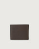 Orciani Micron leather wallet Grained leather Ebony