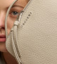 Orciani Chéri Soft leather hand mini bag with shoulder strap Grained leather Clay