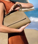 Sveva Longuette Soft leather handbag with strap
