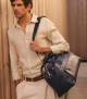 Micron midi leather duffle bag