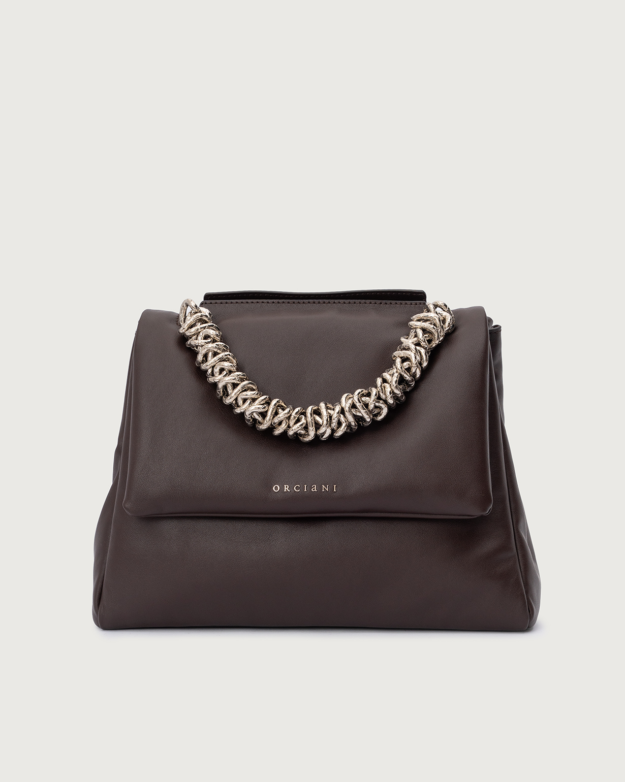 Orciani Borsa Sveva Nappa Bold Media a spalla in nappa imbottita