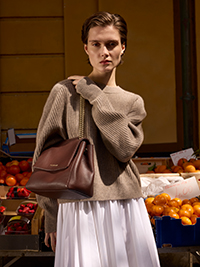 ORCIANI | Sveva Sense Scooby Small leather handbag with