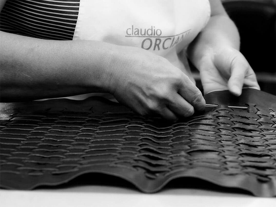 Orciani company handmade leather products